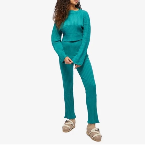 Simon Miller Rib Cyrene Ribbed Pant in Oasis Size XS NWT - Picture 3 of 6